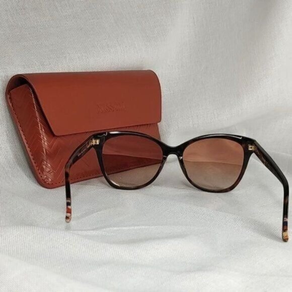 Missoni Sunglasses MIS0007/S Brown Zig Zag Motif Brown Gold Lens - Picture 8 of 16